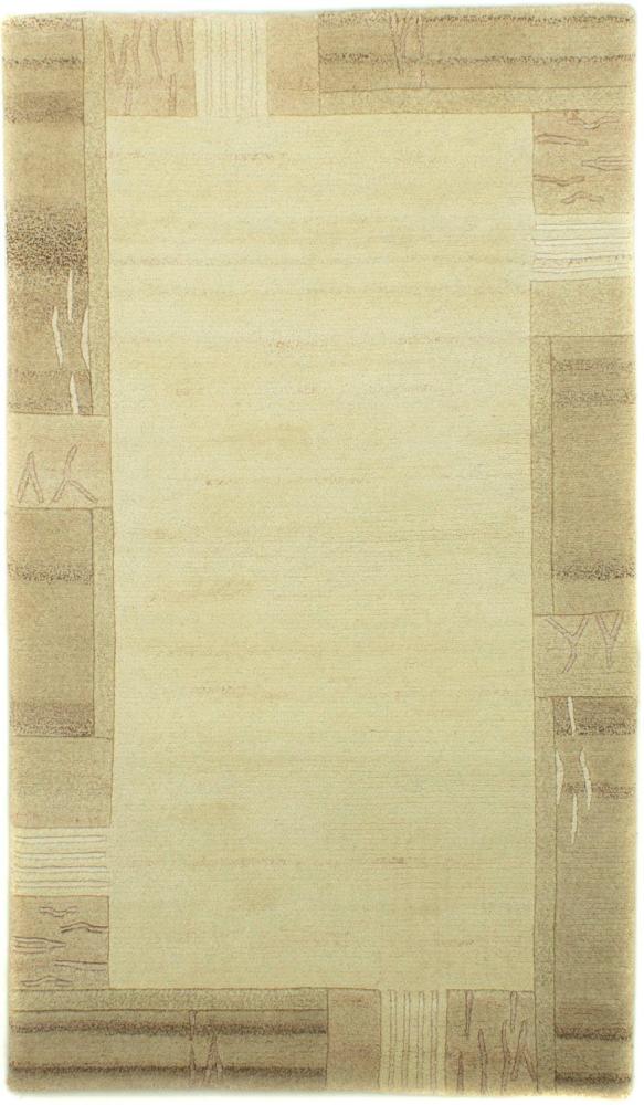 Morgenland 'Nepal' Wollteppich, handgeknüpft, beige, 158 x 92 x 1,8 cm Bild 1