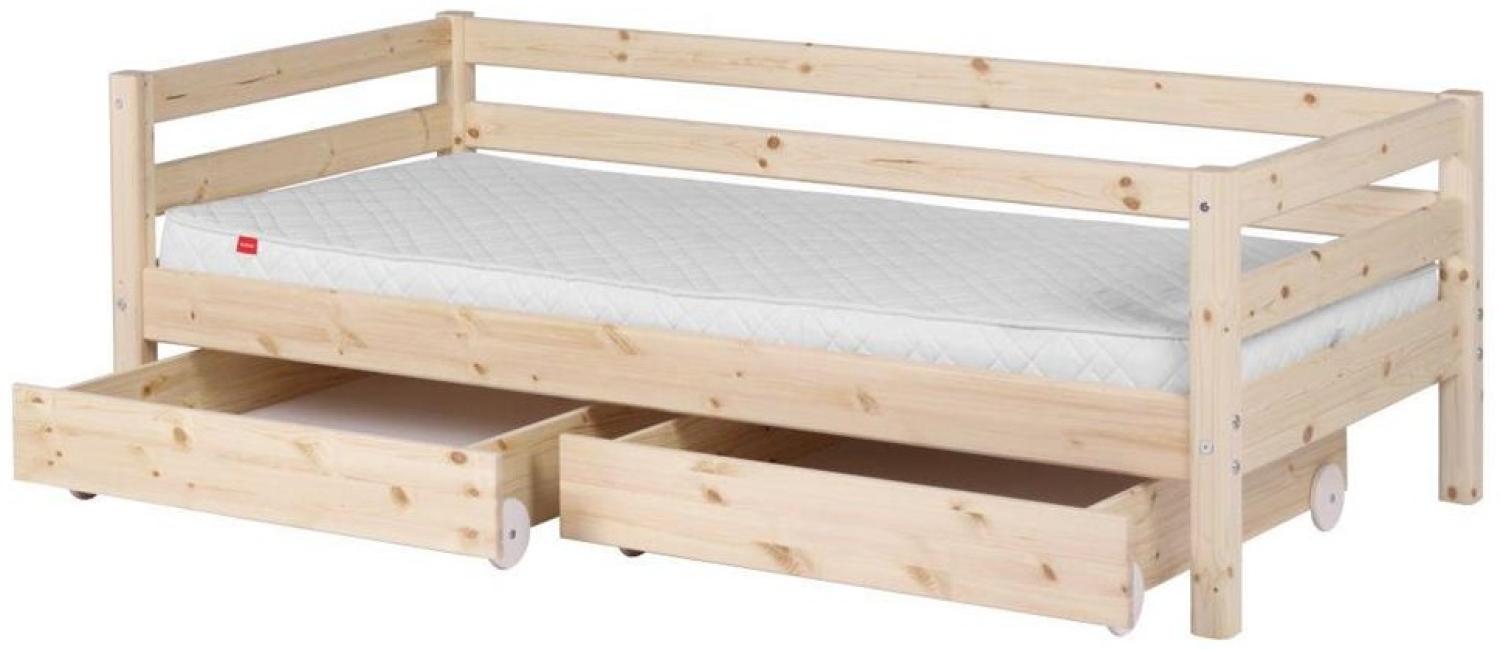 Flexa 'Classic' Einzelbett natur, 90x200 cm, inkl. 2 Schubladen Bild 1