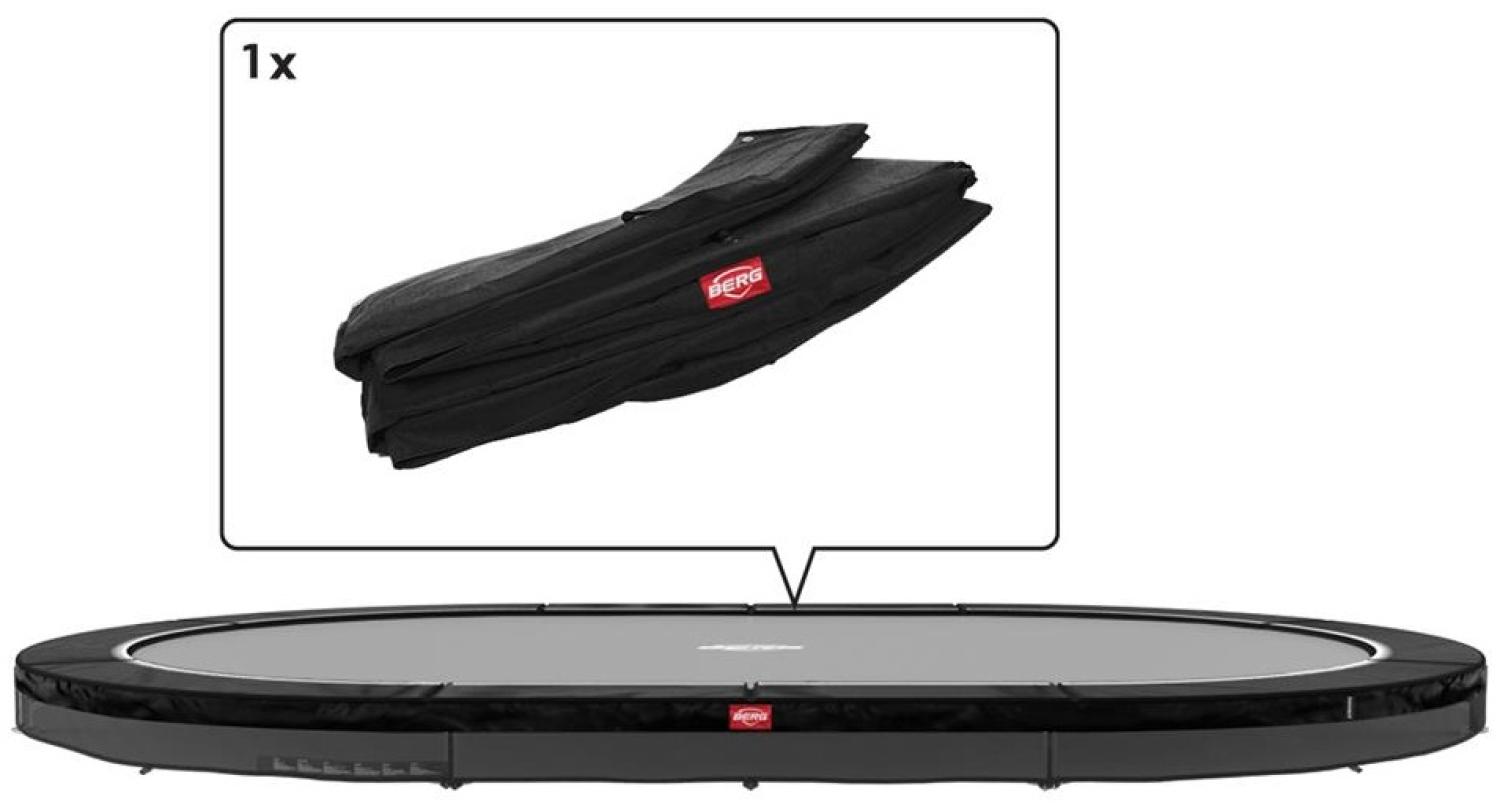 BERG Ersatzteil Schutzrand 520 cm oval schwarz - Grand Favorit InGround Federabdeckung für Trampolin Bild 1