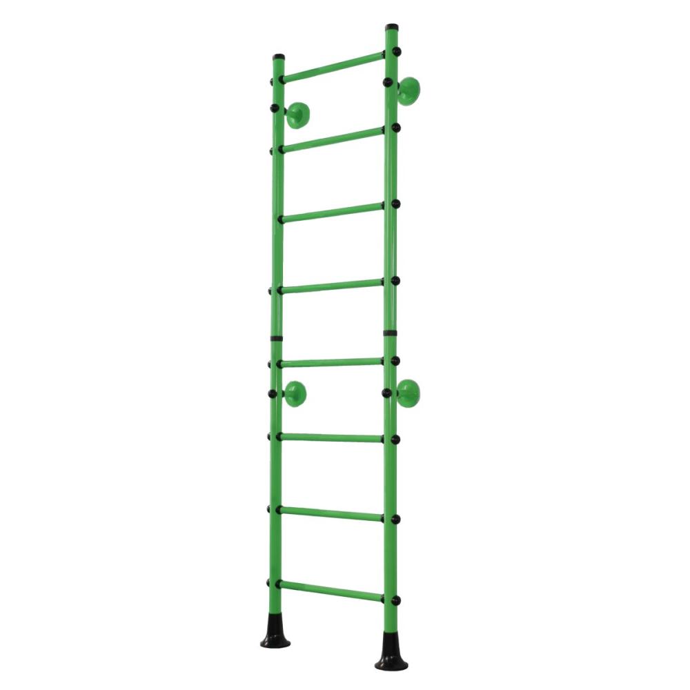 NiroSport Sprossenwand Kletterwand M4 Turnwand Klettergerüst indoor Holzsprossen Grün Bild 1