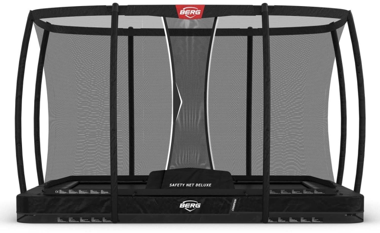 BERG Ultim Champion InGround 330x220 Black / schwarz + Safety Net Deluxe Bild 1