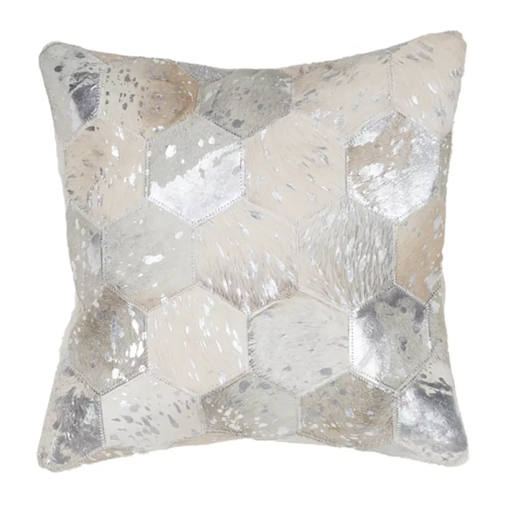 Kayoom Kissen Spark Pillow 210 Grau / Silber 45cm x 45cm Bild 1