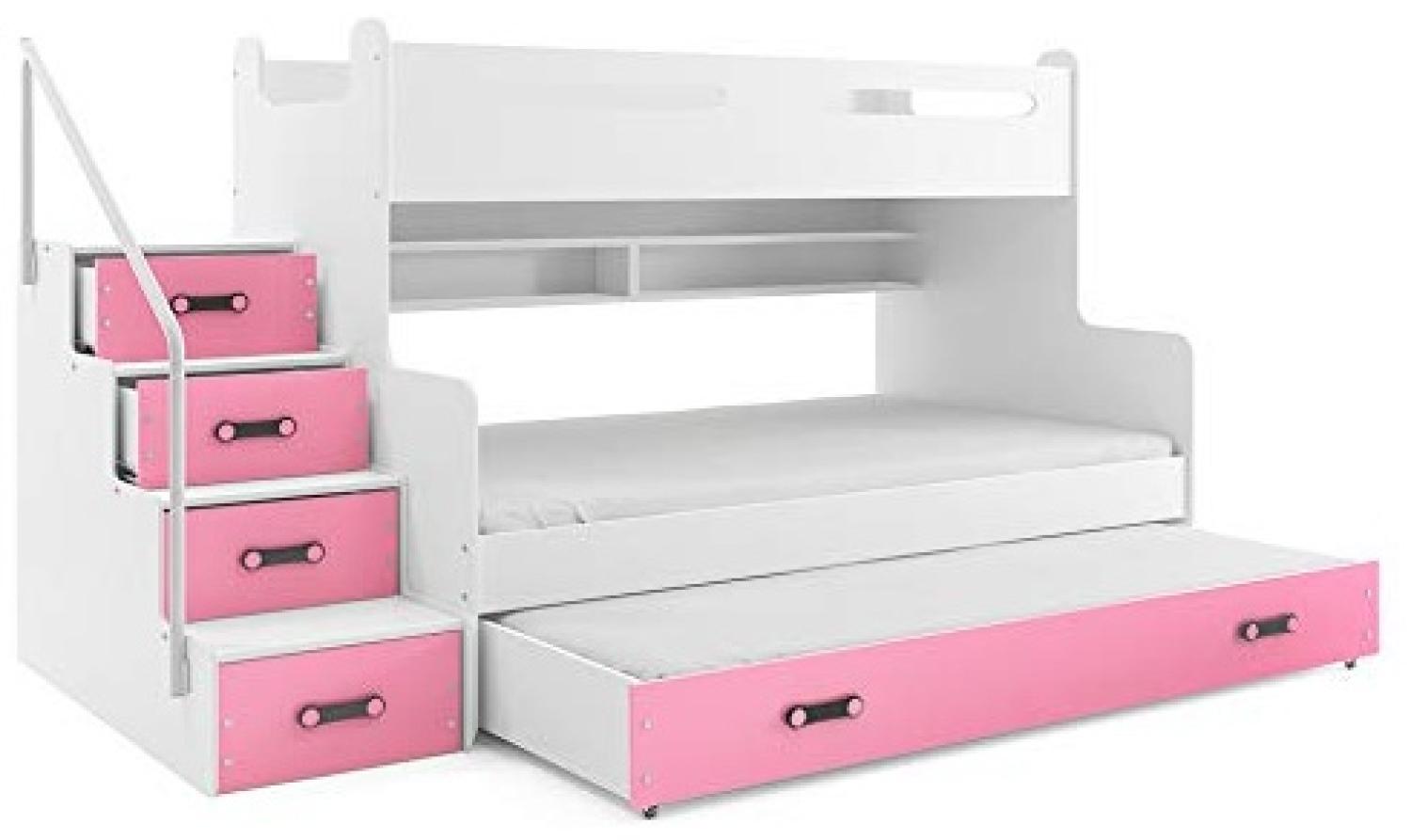 Interbeds 'MAX 3' Etagenbett weiß/rosa Bild 1