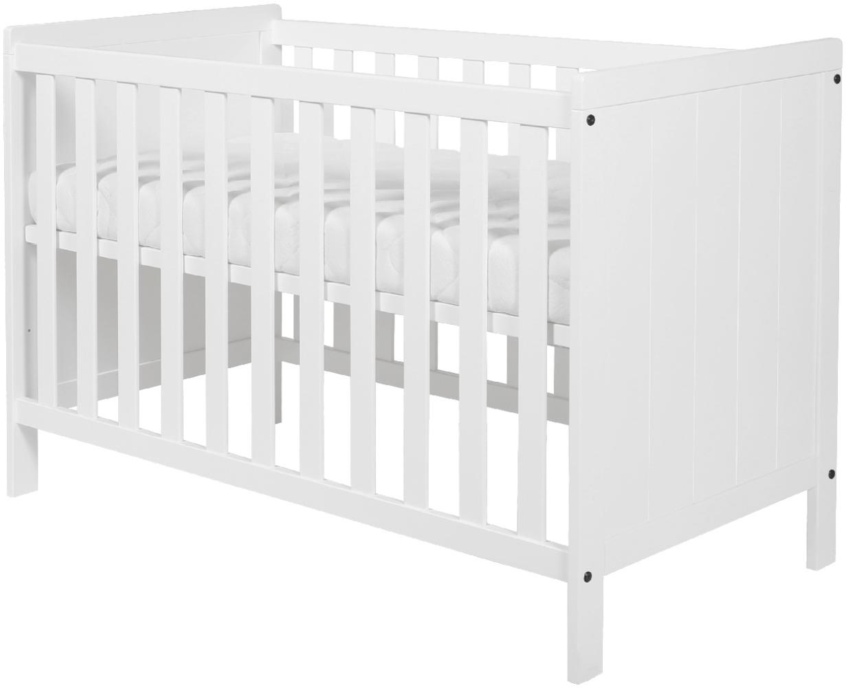 Europe Baby Ralph II Babybett Mattweiß 60 x 120 cm Weiß Bild 1