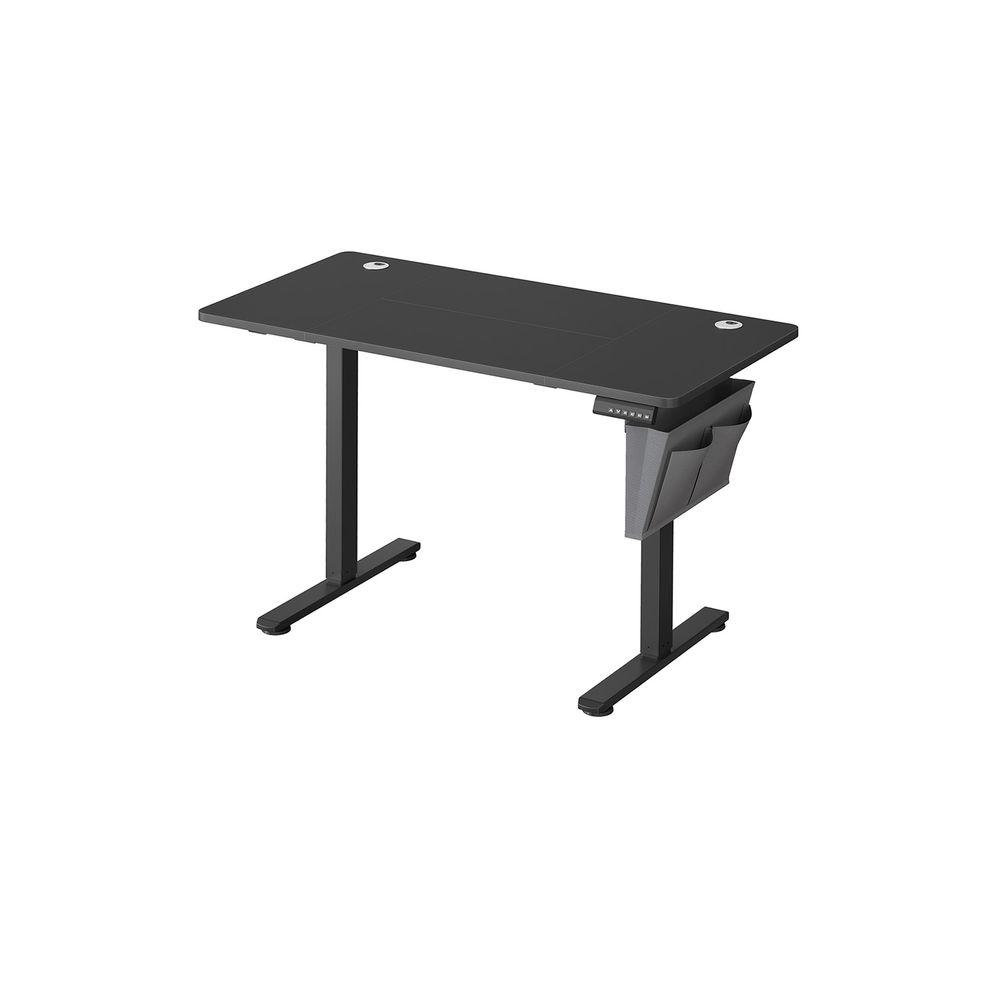 Songmics Höhenverstellbarer Schreibtisch elektrisch, 60 x 120 x (72-120) cm, Verstellbarer Tisch, Memory-Funktion für 4 Höhen, für Homeoffice, Arbeitszimmer, tintenschwarz Bild 1