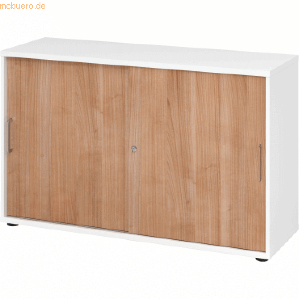 mcbuero. de Schiebetürschrank Derie 9 2 OH BxTxH 120x40x74,8cm Griff BS Bild 1