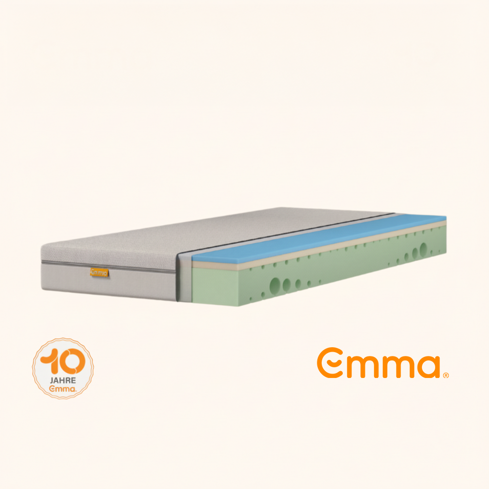 Emma 'One Medium' Kaltschaummatratze, 80x200 cm, 85 % Polyester / 15 % Polypropylen weiß Bild 1