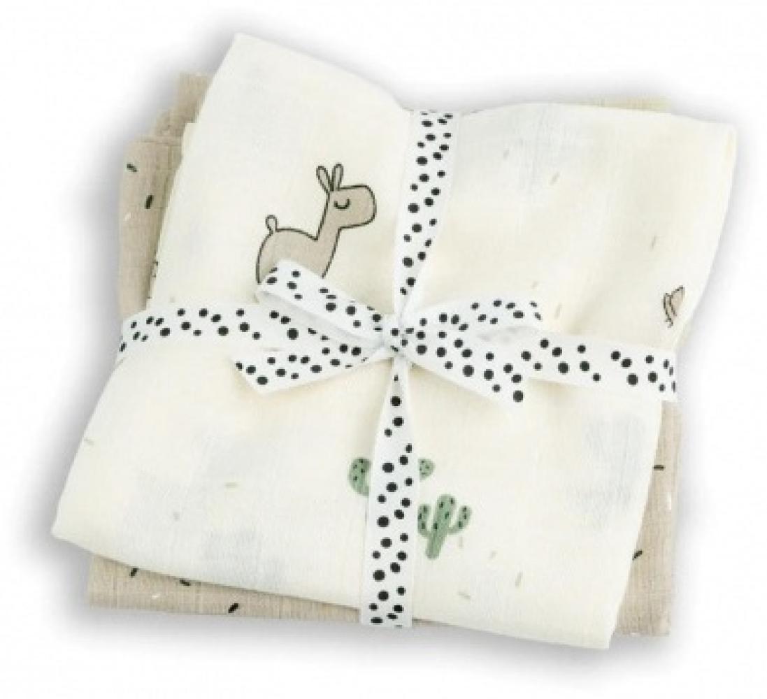 Done By Deer Lalee Swaddle Sand 2 Stück Braun sand Bild 1