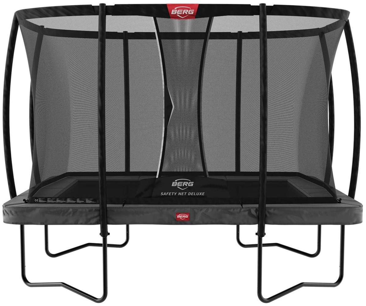 Berg Ultim Champion Trampolin Regular Grau 330 cm, Sicherheitsnetz Deluxe Bild 1