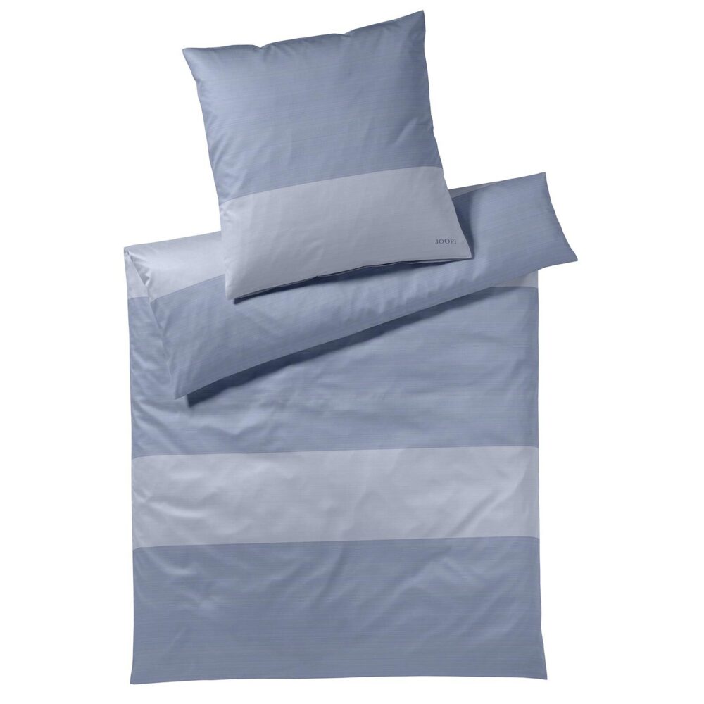 JOOP! Bettwäsche Split 4118 02 Ocean Mako Satin 135 x 200 + 80 x 80 cm Bild 1