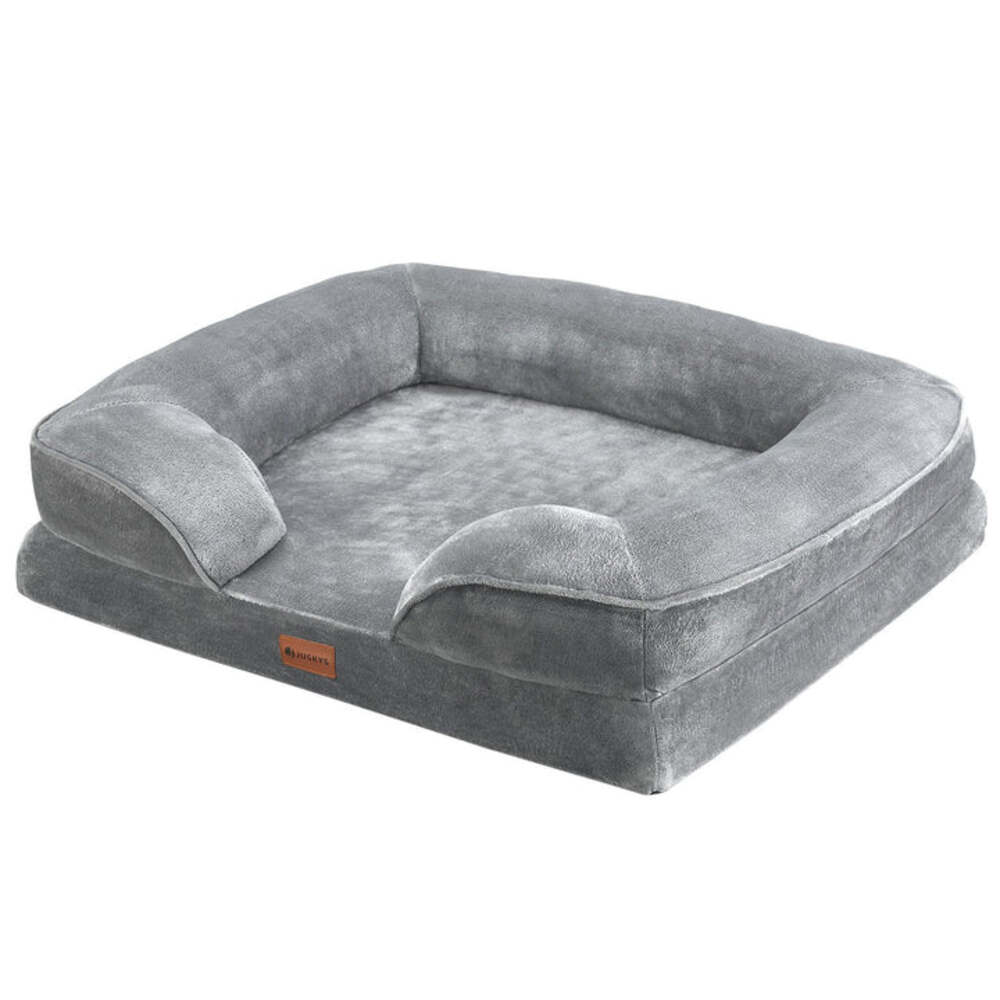 Juskys 'Sheena' Hundebett, orthopädisch, waschbar & rutschfest, Polyester grau, 60 x 72 x 17 cm Bild 1