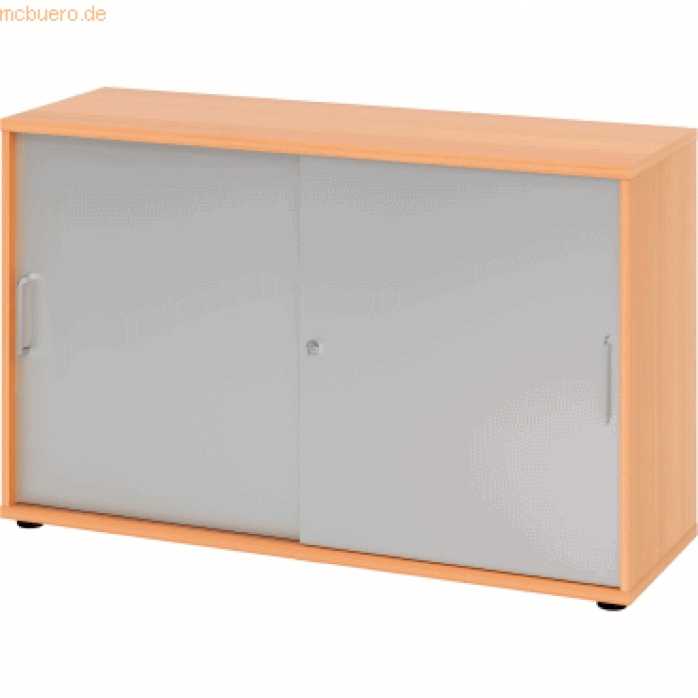 mcbuero. de Schiebetürschrank Derie 9 2 OH BxTxH 120x40x74,8cm Griff BS Bild 1