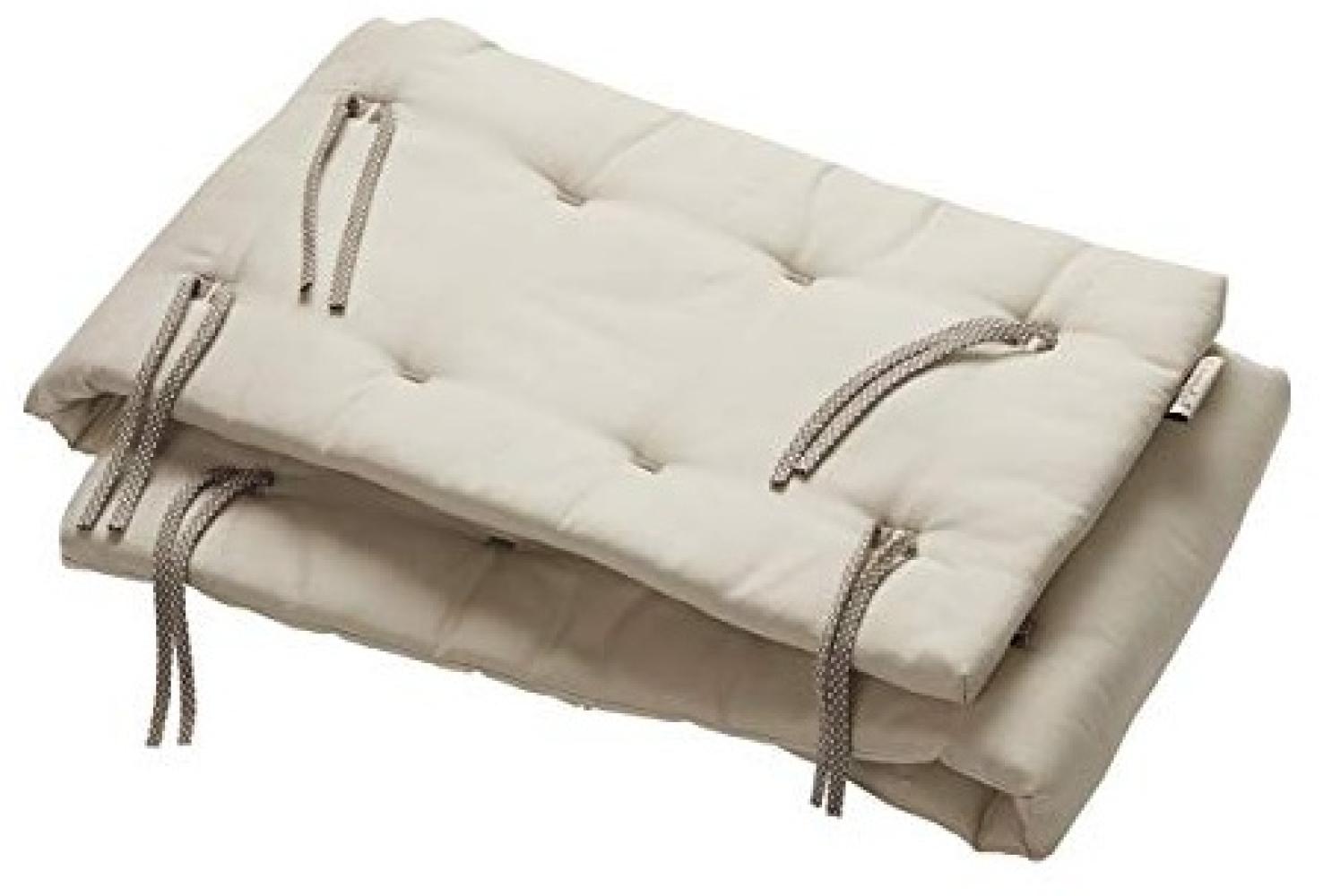 Leander Nestchen für Linea und Luna Babybett aus Bio-Baumwolle 180x30cm, beige Bild 1