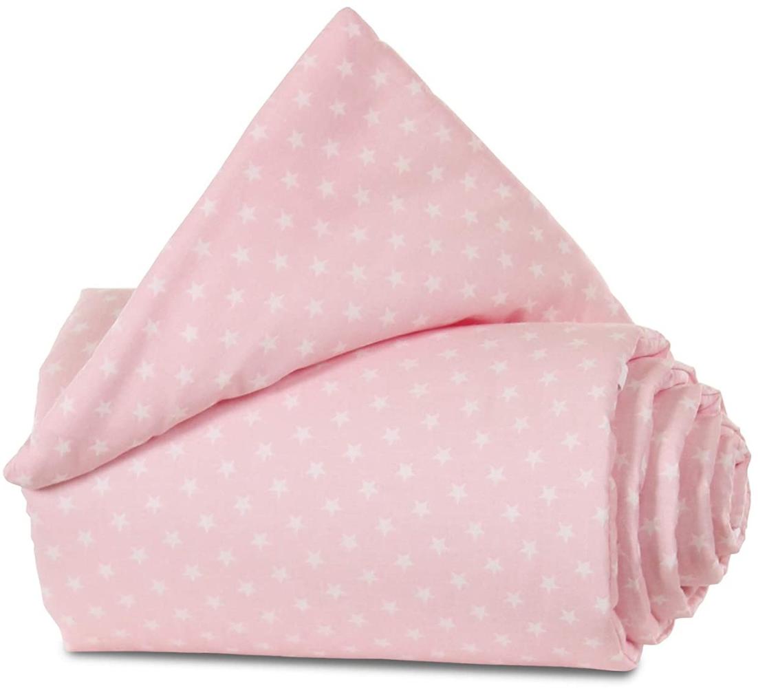 babybay Nestchen Organic Cotton passend für Modell Maxi, Boxspring und Comfort, rose Sterne weiß Bild 1