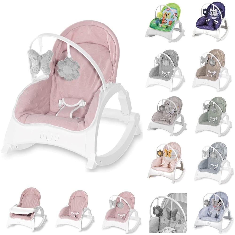 Lorelli Baby Rocker, Babywippe ALEX 3 in 1 Tisch Vibrationsfunktion, 4 Melodien rosa Bild 1