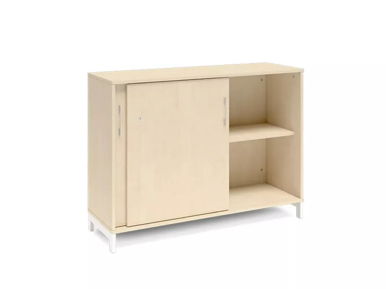 Büroschrank DNA 1200x890 mm Birke/Weiß 2A4 Bild 1