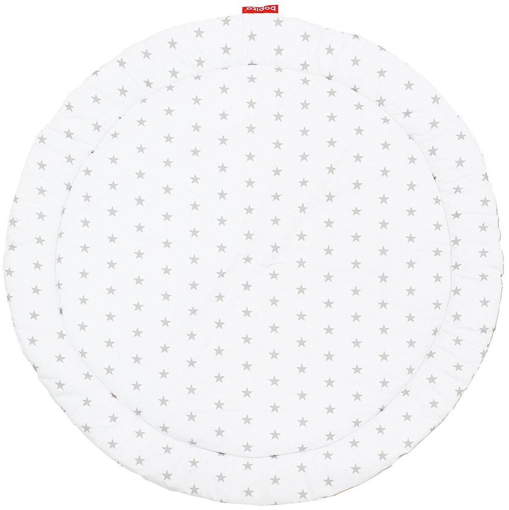 BOPITA Rondo Laufgittereinlage mit Sternen Grau / Weiß - 95cm Bild 1