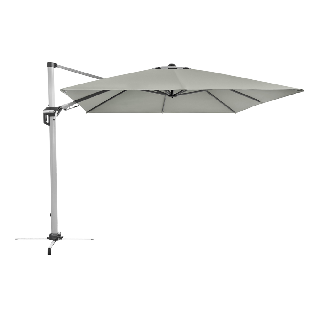 Doppler Sonnenschirm / Ampelschirm "Active II Pendelschirm 350 x 260" (hellgrau, 350 x 260 cm) Bild 1