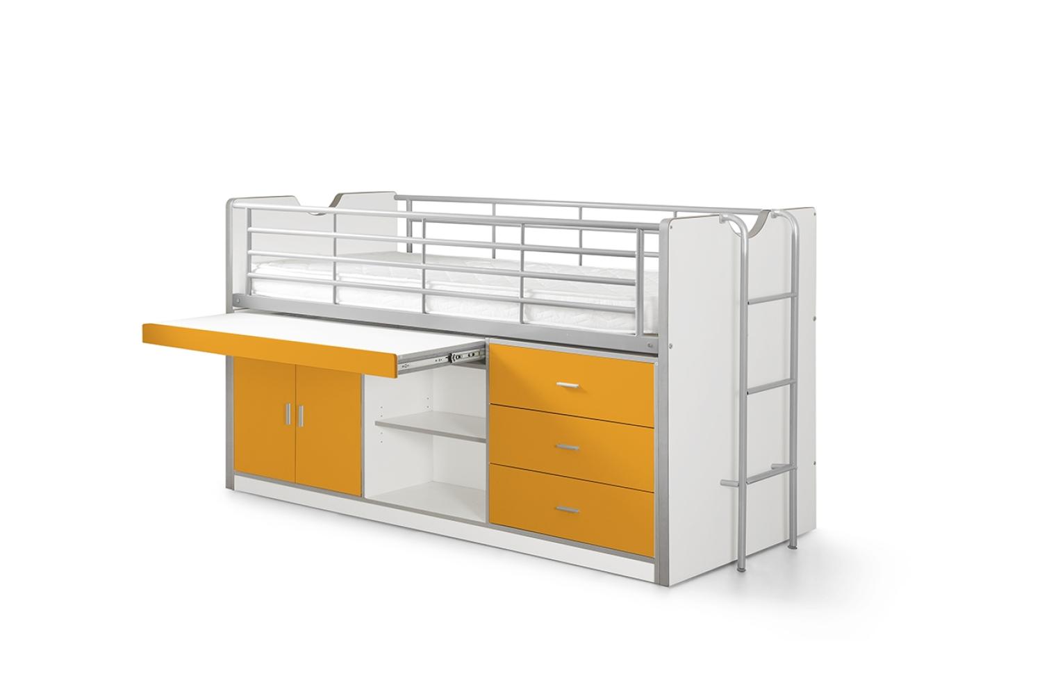 Vipack 'Bonny' Multifunktionsbett weiß/orange Bild 1