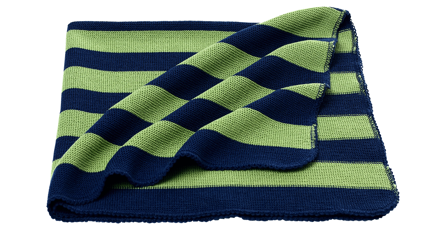 Reiff Babydecke (Farbe: marine/apfel) Bild 1