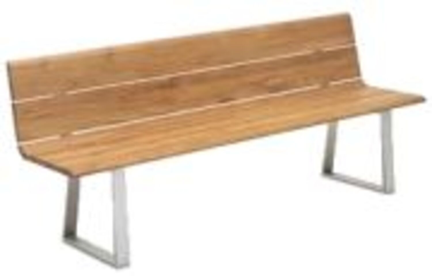 Nova Bank braun Teak gebürstet 220cm x 89cm x 52cm Bild 1