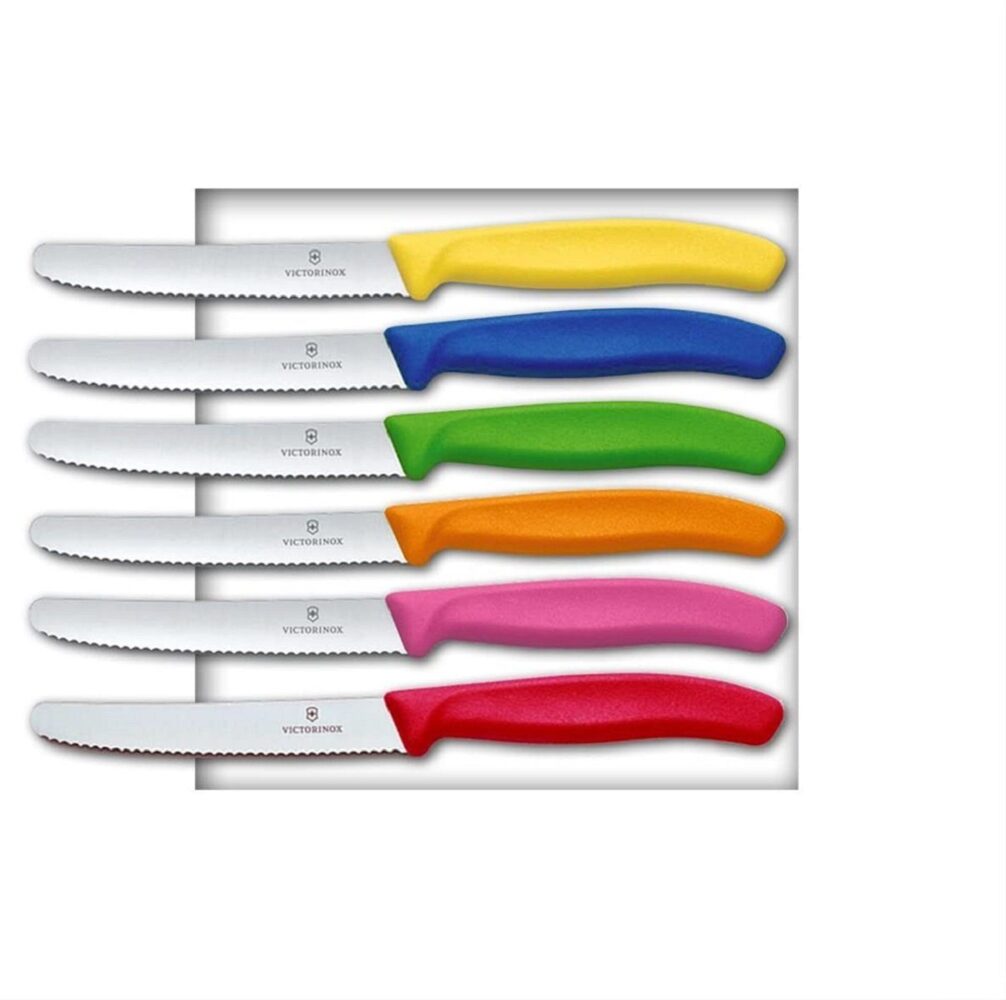 Victorinox | Tafelmesser Set | buntes Farbspektrum | scharfe Klinge für präzises Schneiden | ideal für jede Küche Bild 1