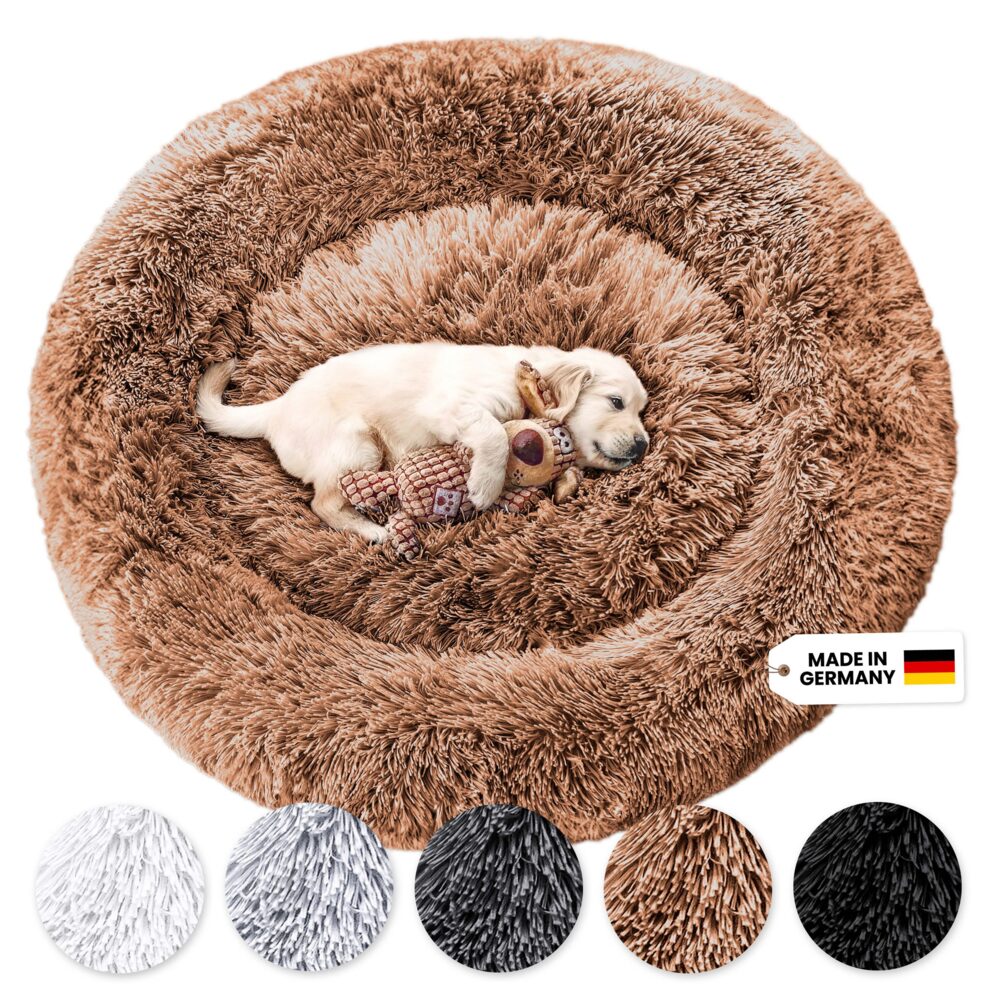 Hundebett Fluffy Plus Braun - XXL - 140cm Bild 1