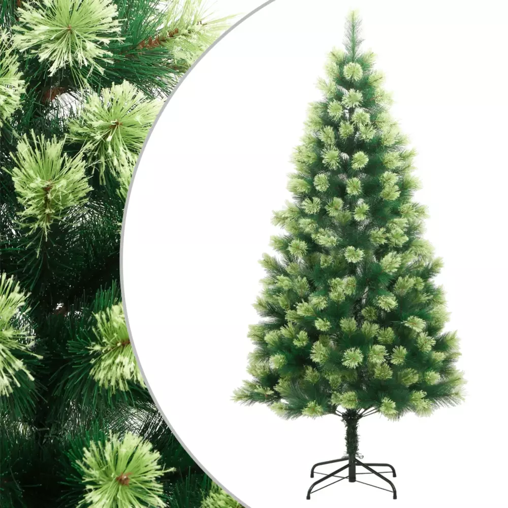 vidaXL Künstlicher Weihnachtsbaum Klappbar mit Ständer 240 cm 356740 Bild 1