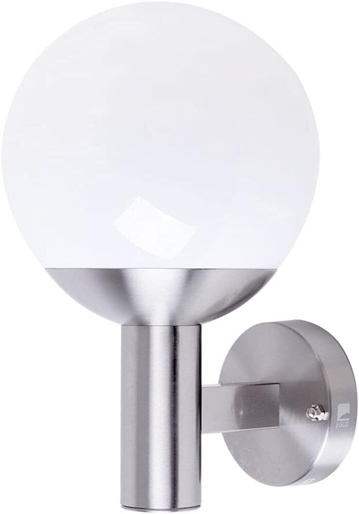 LED Außenwandlampe, Smart Home, Edelstahl, H 31,5 cm Bild 1