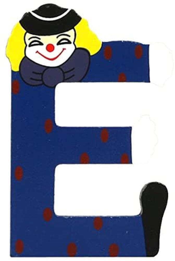 Clown-Buchstabe Holz E Bild 1