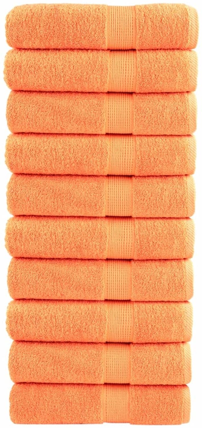 vidaXL Premium Badetücher SOLUND 10 Stk. Orange 100x150 cm 600 g/m² 137385 Bild 1