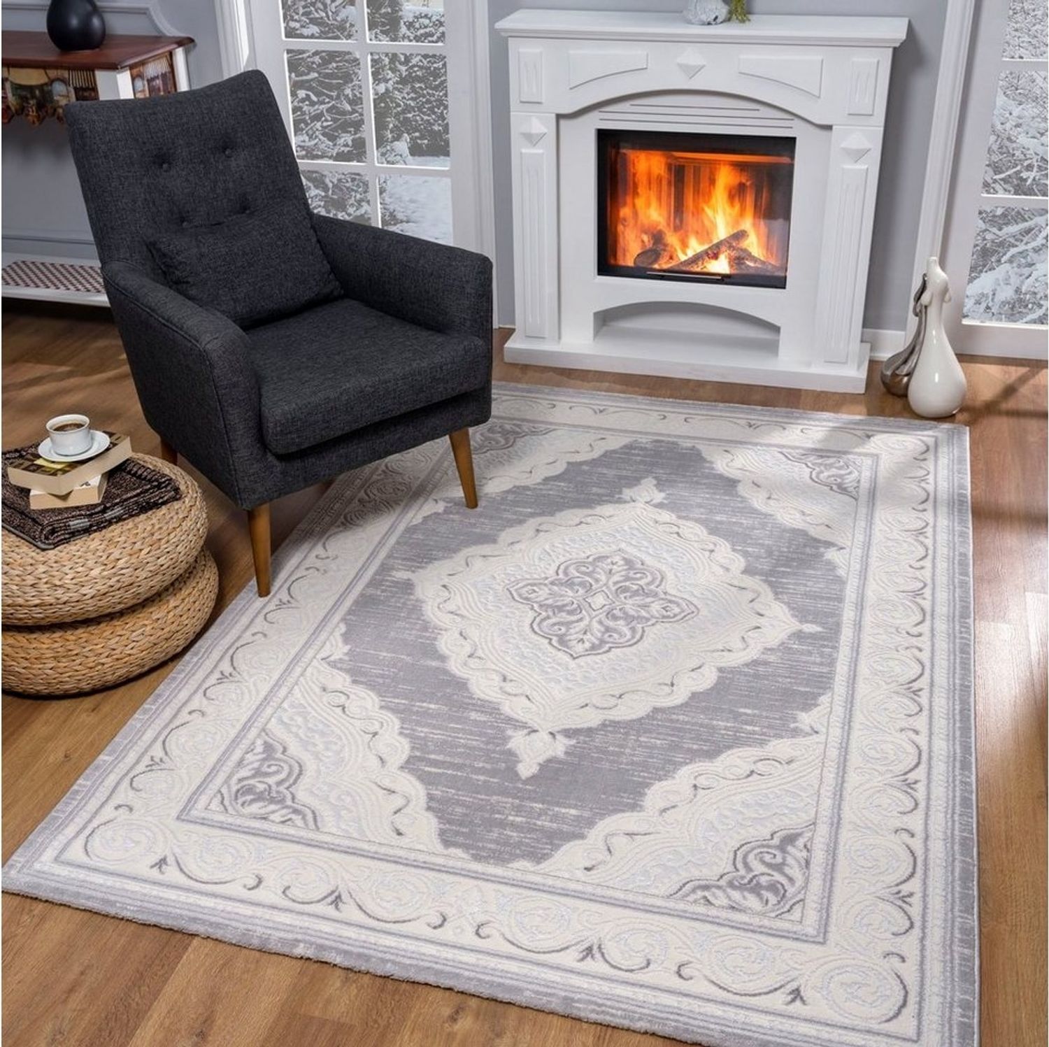 Sanat Teppich Harmony 3201, rechteckig, Höhe: 12 mm, Wohnzimmer, Kurzflor, modern, Schlafzimmer Bild 1