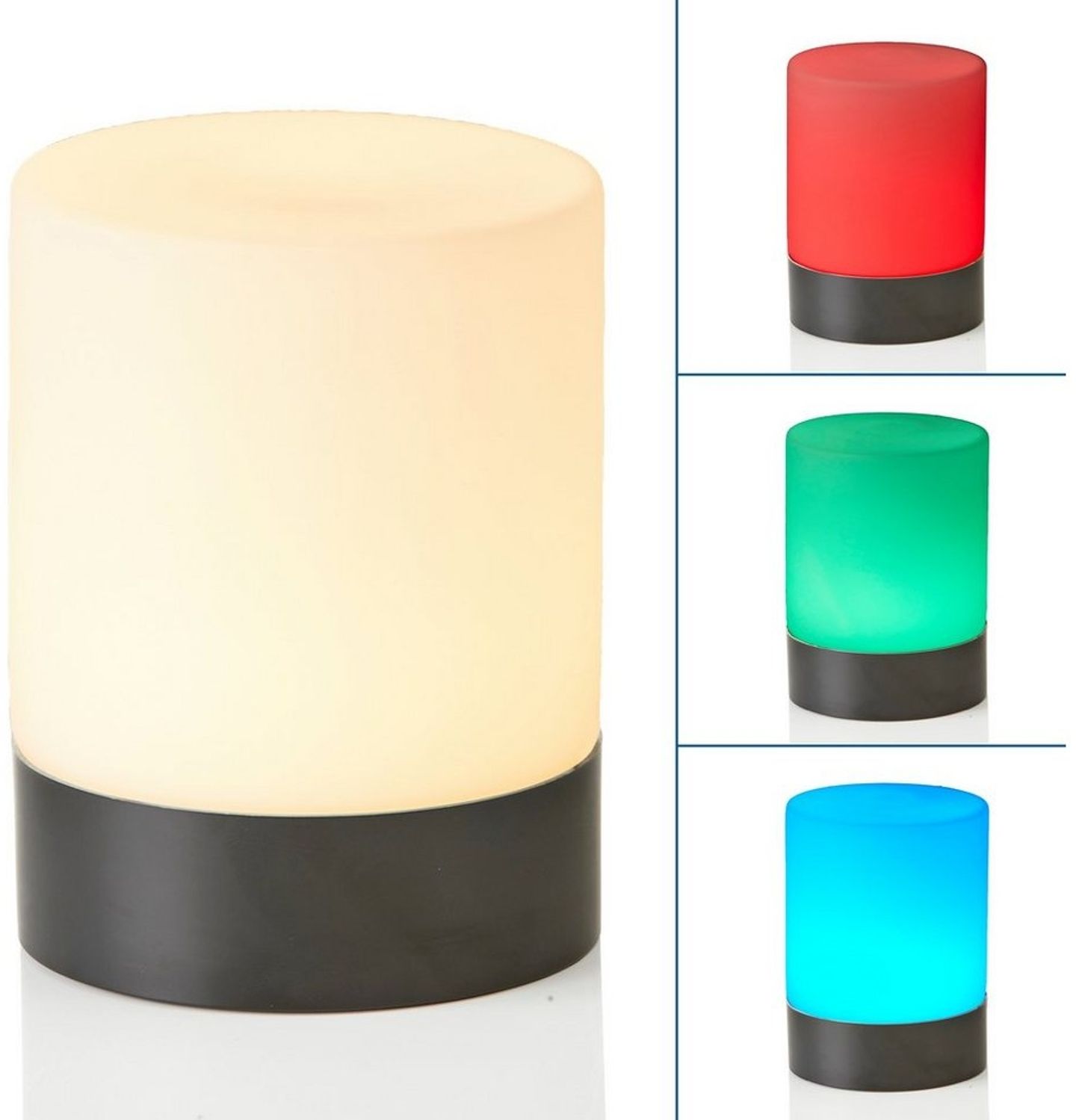 Northpoint Nachttischlampe LED Outdoor Tischlampe Tischleuchte aus Glas mit integriertem Akku Bild 1