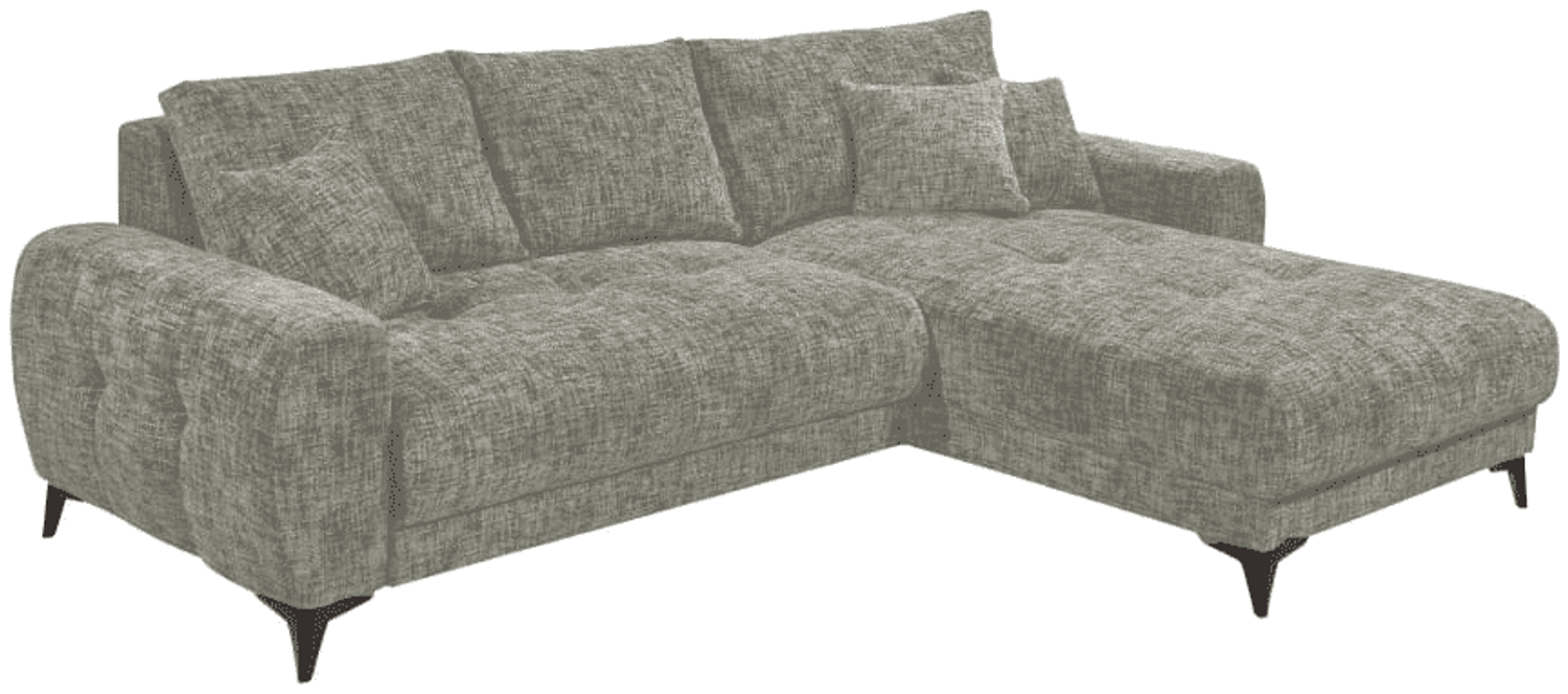 Ecksofa Belluno Schlaffunktion und Bettkasten – Ed Exciting Design, Mikrofaser & Nosagfederung, flexibel montierbar Bild 1