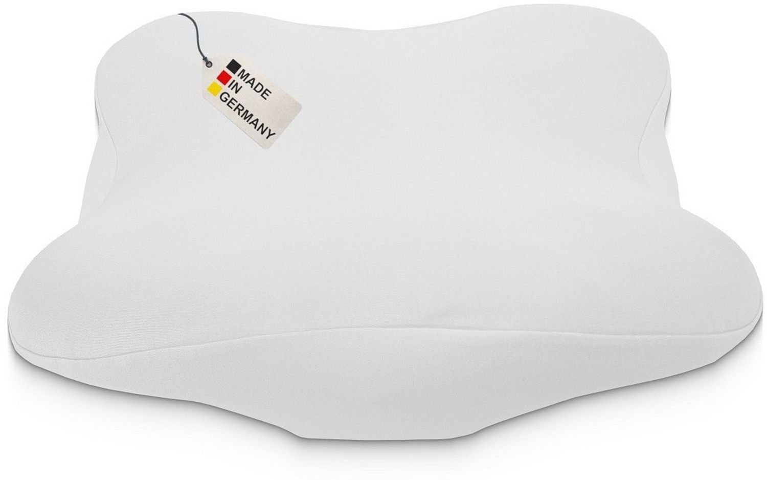 DUKAL Kissenbezug Derila (Ergo) Memory Foam Kissen, 100% Baumwolle, (1 Stück), aus hochwertigem Doppel-Jersey, mit Spannumrandung, Made in Germany Bild 1