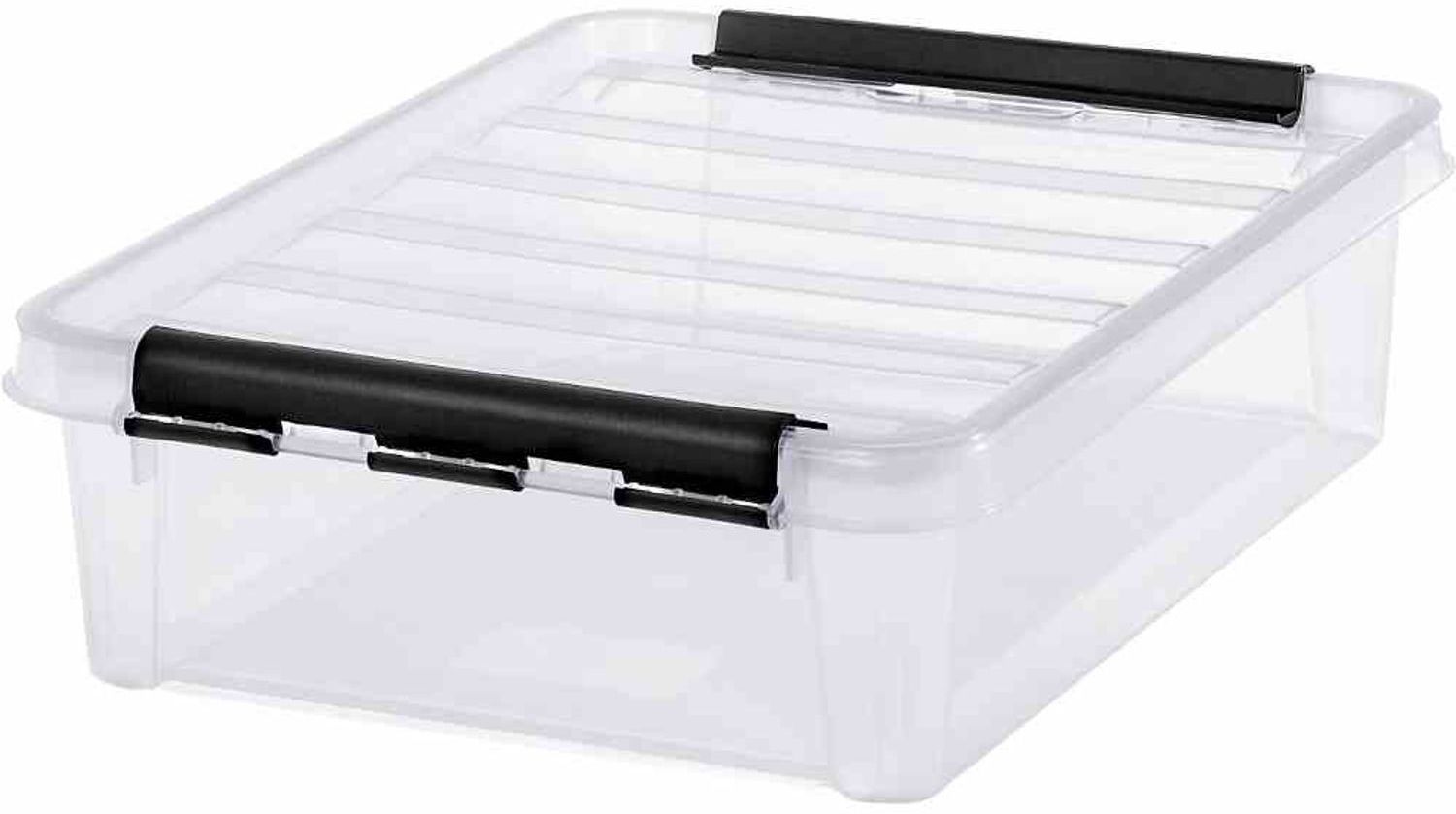 Clipbox transparent/schwarz flach 8 l SmartStore "Classic 14" Bild 1