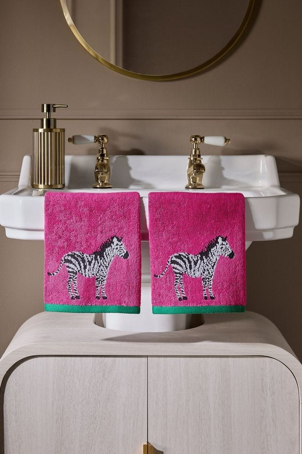 Next Handtuch Zebra-Gesichtswaschlappen aus Baumwolle, 2er-Pack, (2-St) Bild 1
