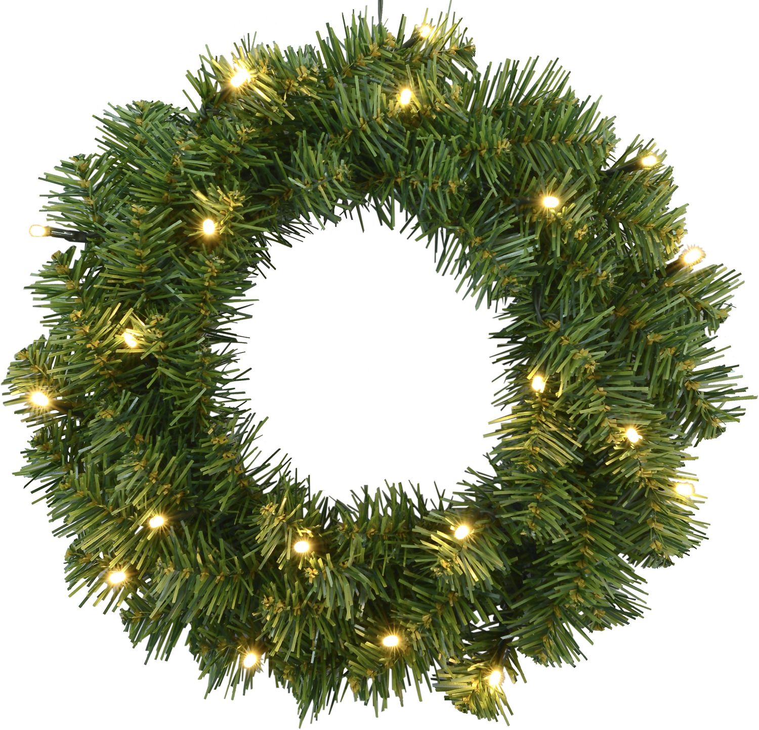 Star LED-Tannenkranz "Alaska", 20 LEDs, grün Bild 1