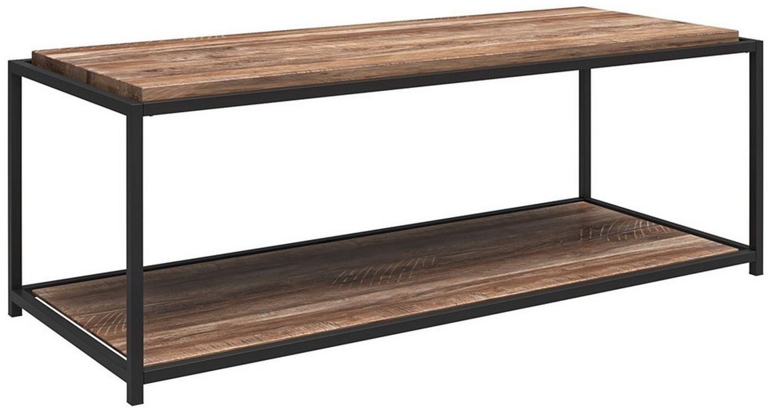 loft24 Wohnzimmertisch Quinn, Couchtisch mit Ablagefläche, MDF, Metallgestell, Breite 125 cm Bild 1