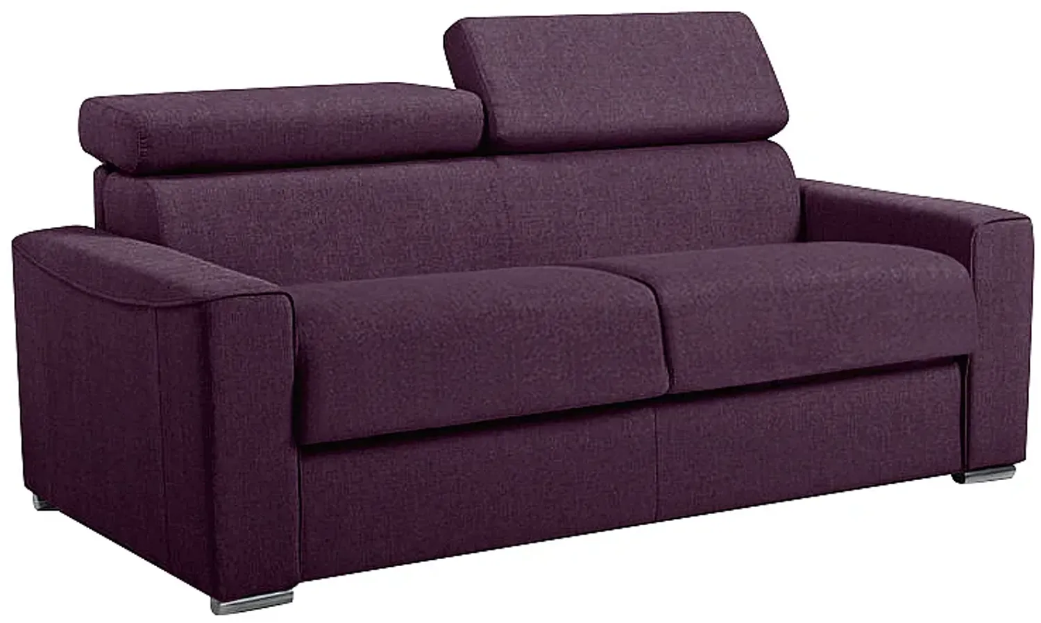 Vente-unique - VIZIR Sofa Stoff Violett - B 223 cm94 cm x H 110 cm95 cm x L 196 cm Bild 1