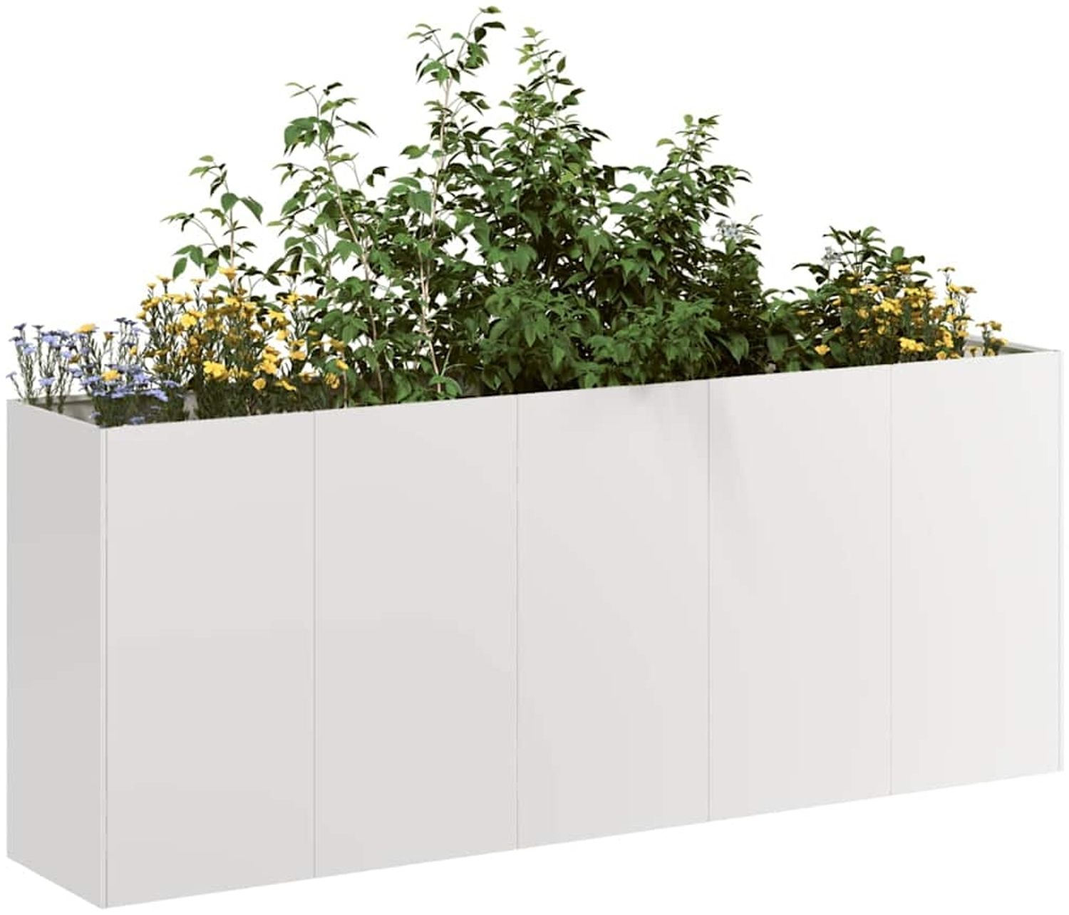 vidaXL Pflanzkübel 200x40x80 cm Edelstahl 860728 Bild 1
