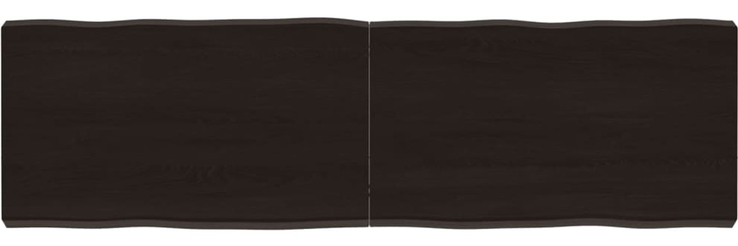 vidaXL Tischplatte 140x40x(2-6) cm Massivholz Behandelt Baumkante 364029 Bild 1
