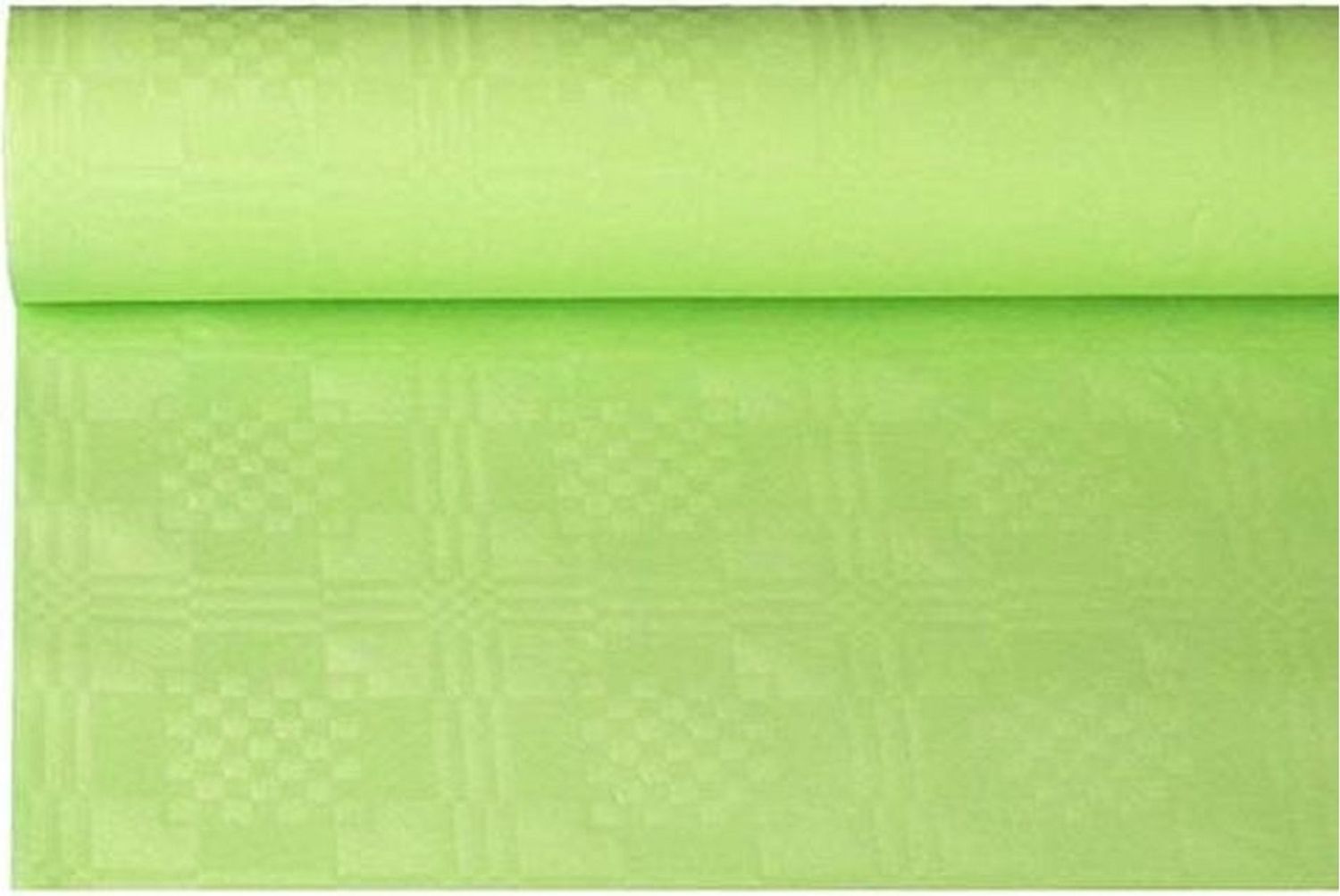 Papiertischtuch mit Damastprägung 8 m x 1,2 m limonengrün Bild 1