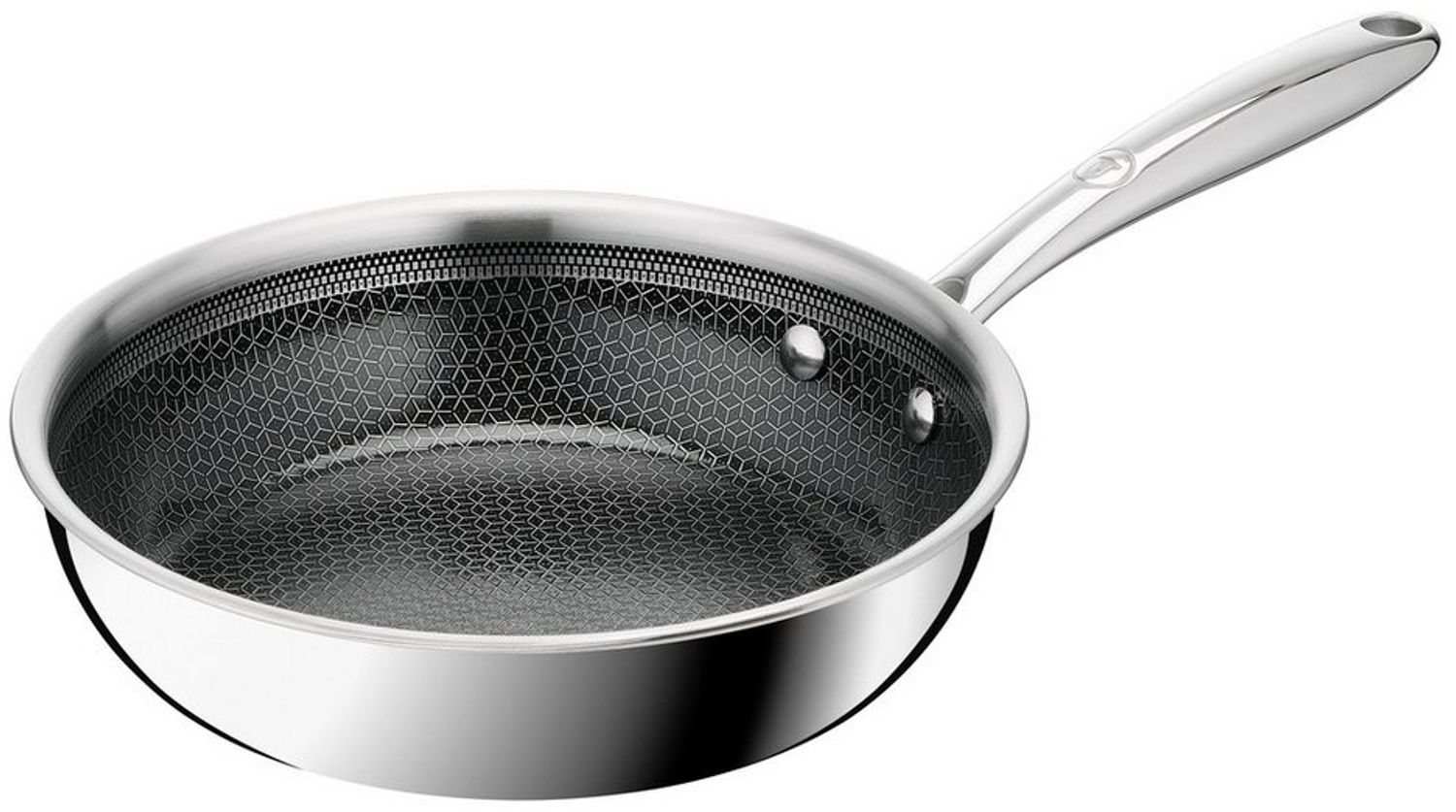 Tefal Bratpfanne Master Mesh, Edelstahl (1-tlg), HybridMesh-Technologie, mineralische Oberfläche, induktionsgeeignet Bild 1