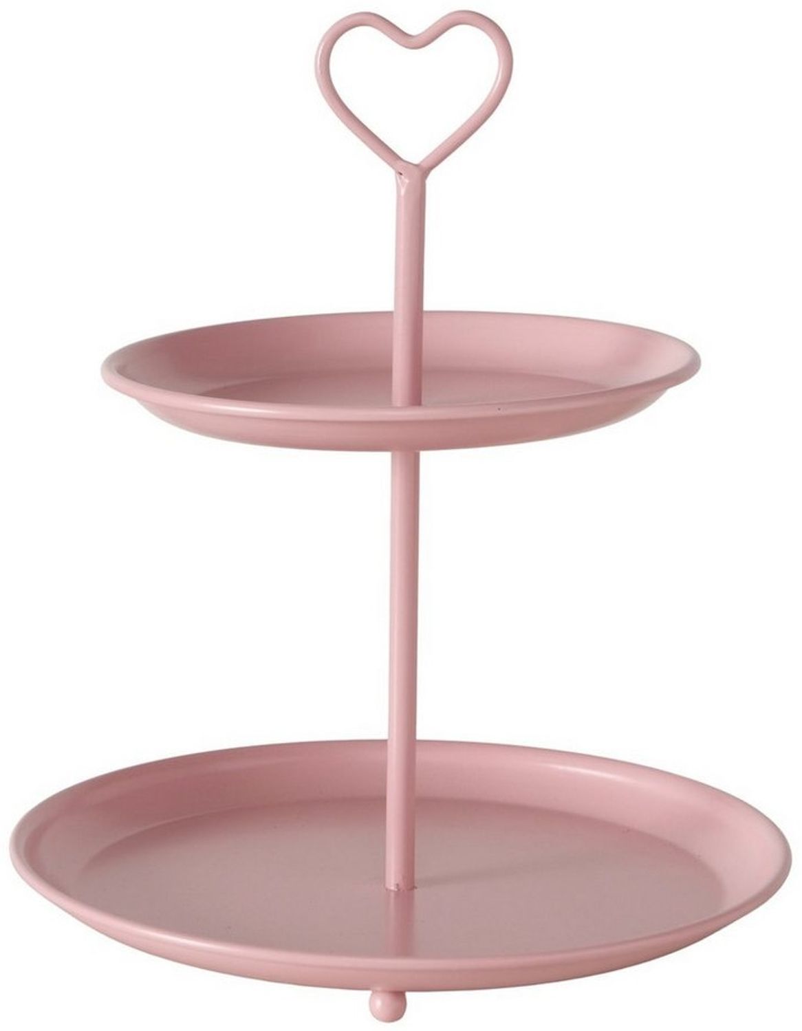 BOLTZE Etagere rosa Herz H25cm matt Bild 1