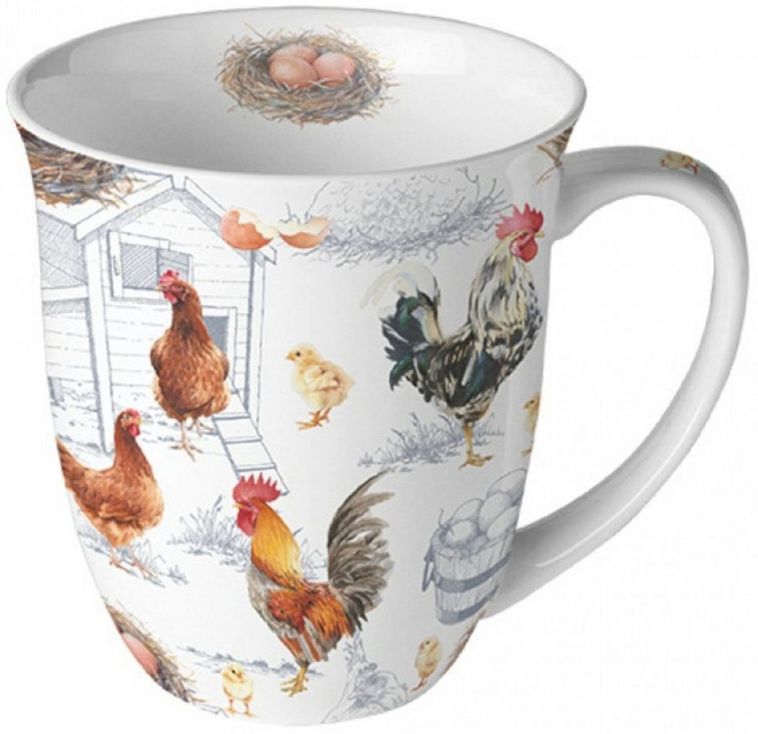 Kaffeebecher Hühner Bild 1