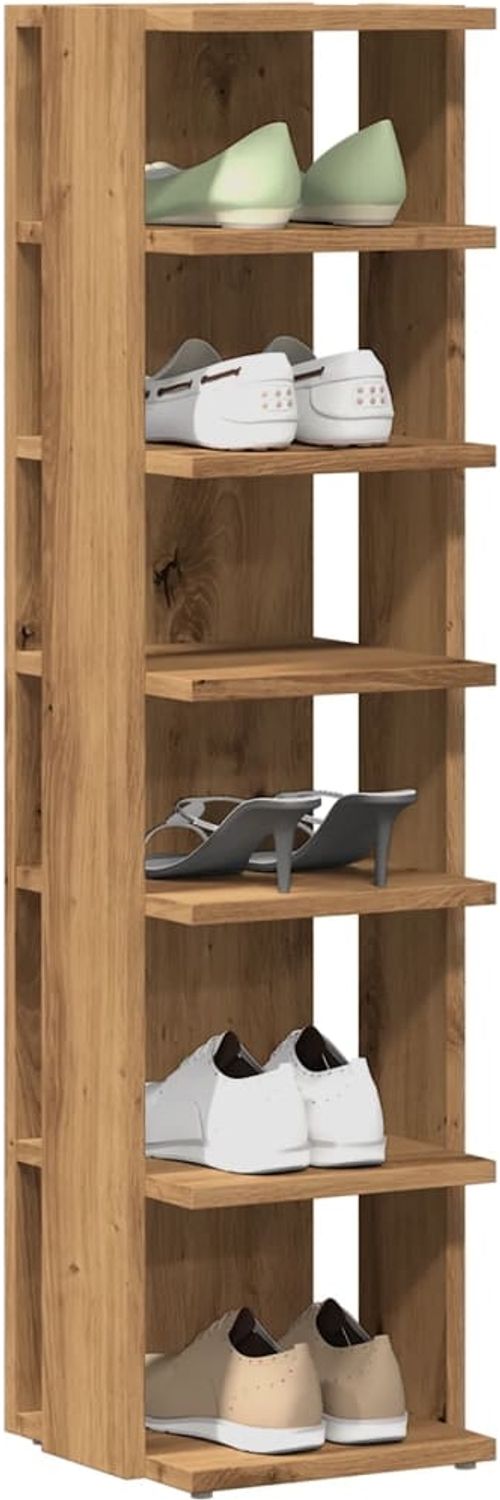 vidaXL Schuhschrank Artisan-Eiche 28x27x102 cm Holzwerkstoff 856666 Bild 1