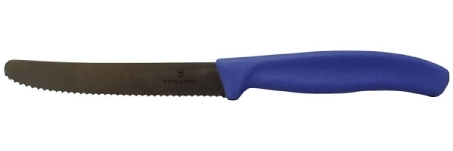 VICTORINOX Frühstücksmesser Swiss Classic silber blau Bild 1