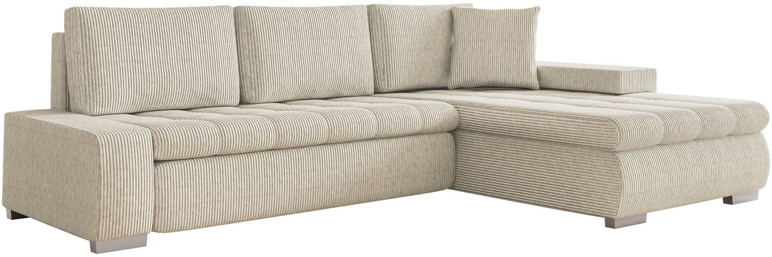 Ecksofa Orkan Mini Cord (Farbe: Poso 100) Bild 1