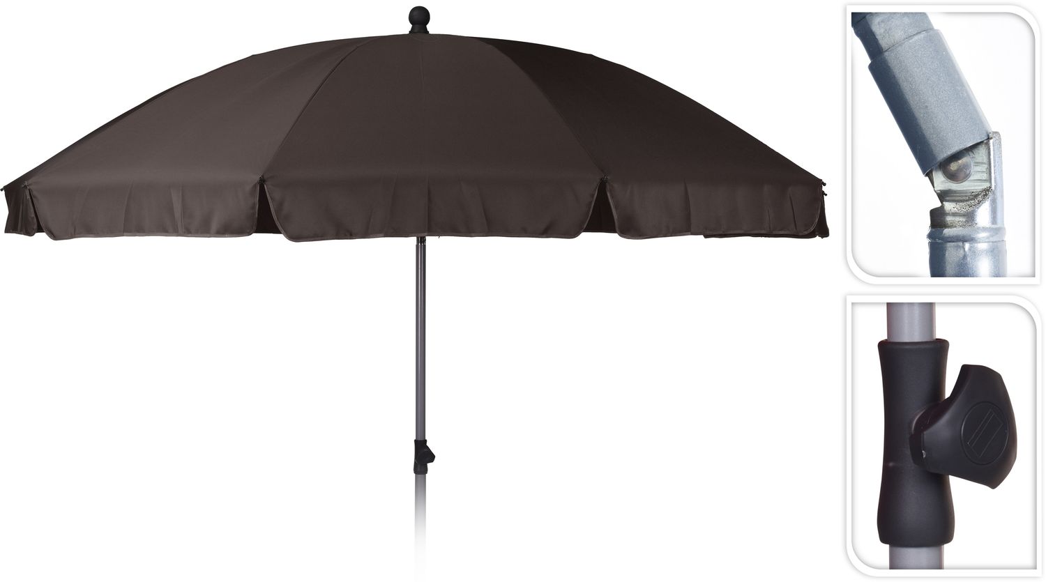 Sonnenschirm 2,50m TAUPE Bild 1